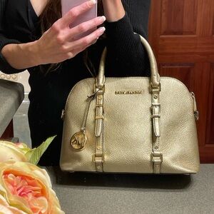 Michael Kors Metallic Gold Satchel